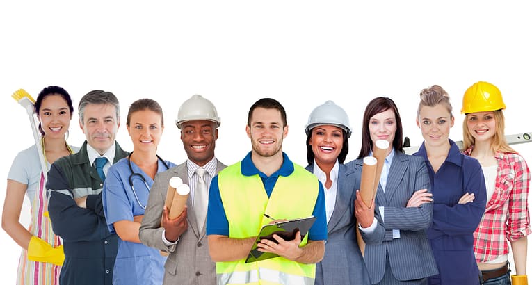 employees wearing uniform