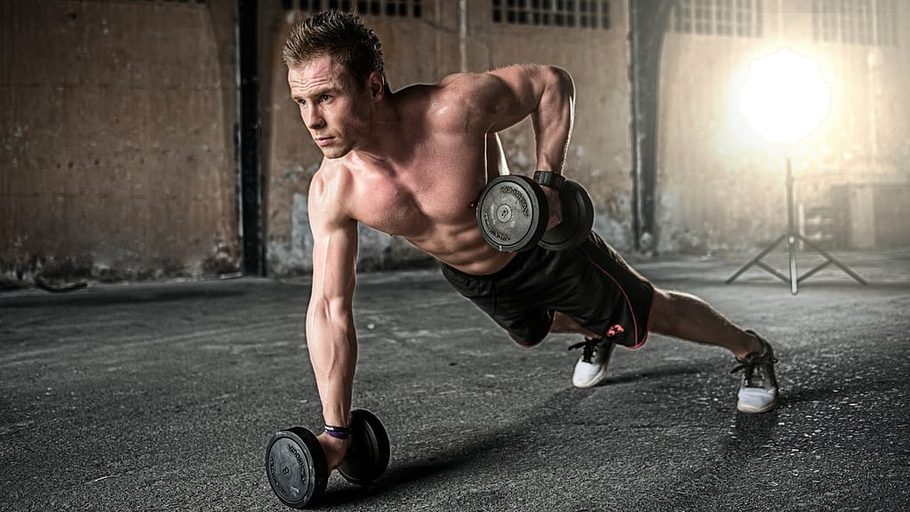 fit man working out