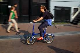woman on bike