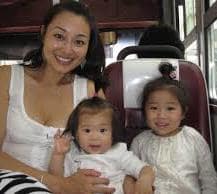 family on bus